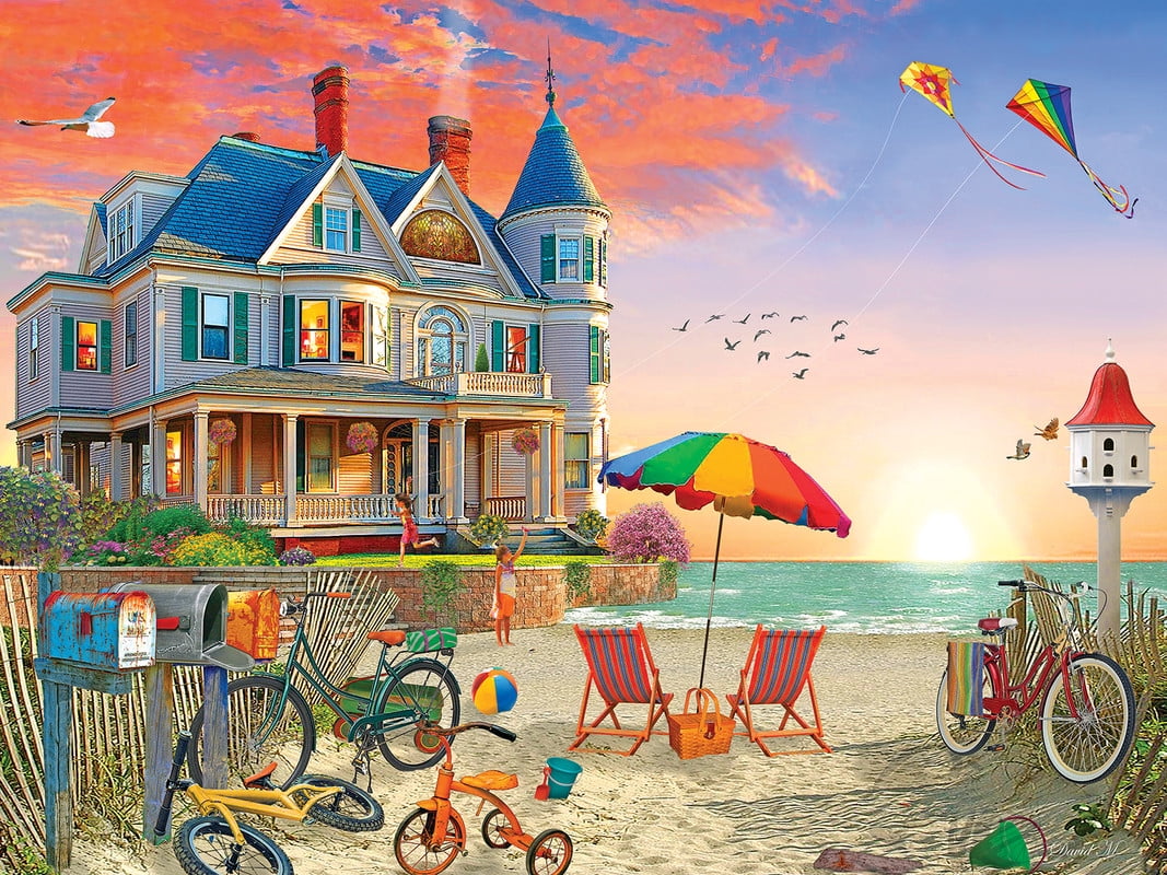 Jigsaw Puzzle for Adults 300 Piece Victorian Beach House Wooden Puzzles ...
