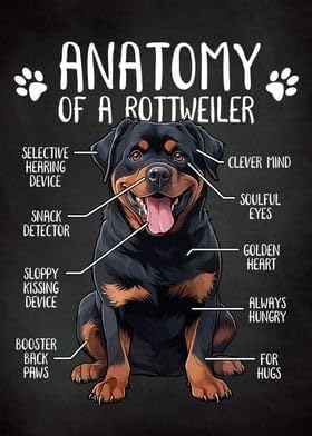500 Piece Jigsaw Puzzle For Adults - Rottweiler Watercolor Dog Art, 52x38cm, Wooden Premium Quality