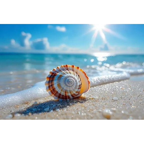 Jigsaw Puzzle for Adults, Blue Beach Sunshine Seashell Challenging Educational Fun Family Activities Games Toys Gifts Wooden Puzzles 1000 Piece