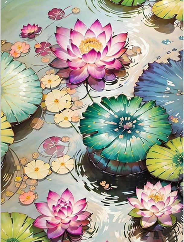 Jigsaw Puzzle for Adults, Lotus Flower Challenging Educational Fun ...