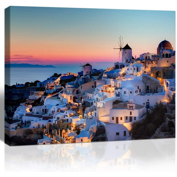 Jigsaw Puzzle for Adults -Santorini Island-Wooden Puzzles, Holiday Jigsaw Puzzles for Teenager,Best Brain Exercises for Adults Puzzles,500 Pieces