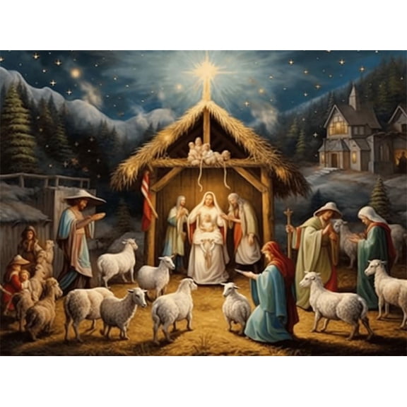 Jigsaw Puzzles 100 Pieces For Adults Christmas Holy Nativity Formation Wooden Educational Games For Family Friend Home Decoration Funny Wall Art Gift