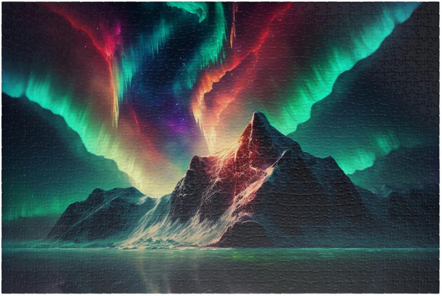 Ingooood 1000 Piece Jigsaw Puzzle For Adults - Fantasy Northern Lights Design (IG-1071), Wooden Pieces - View #7