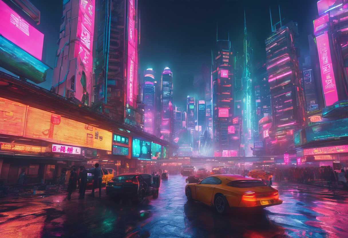 Jigsaw Puzzles 300 Pieces for Adults - Hongkong Cityscape - Cyberpunk ...