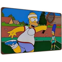 Jigsaw Puzzles 35 Piece For Adults -Homer Simpson Playing Tennis Wooden Puzzle Fun Games Stress Relief Toys For Home Decor Living Room Decor