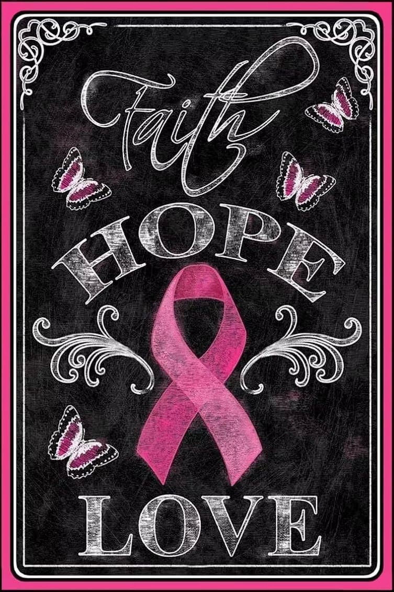 Jigsaw Puzzles 500 Piece For Adults -Faith Hope Love Pink Ribbon ...