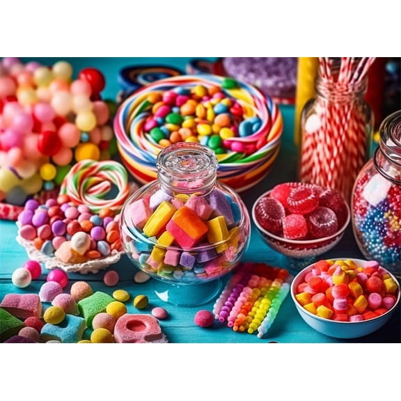 Jigsaw Puzzles 500 Pieces Adults Families Crazy Colorful Candy Formation Wooden to Toys Gift Entertainment Home Decoration Wall Art