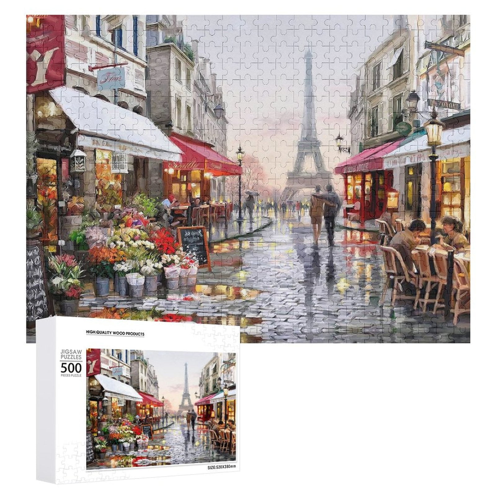 Jigsaw Puzzles 500 Pieces For Adults Paris Jigsaw Puzzle With Letters