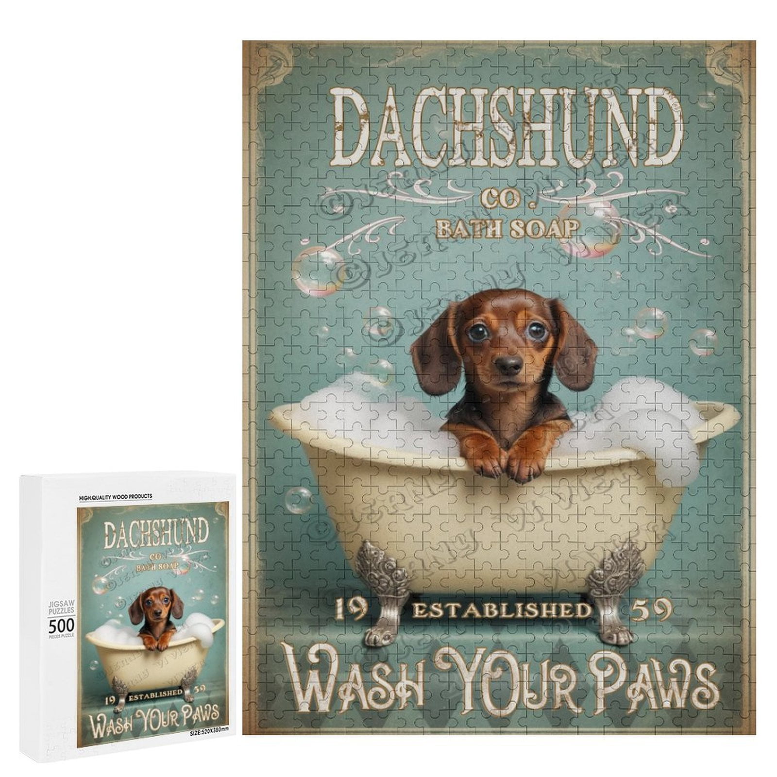 Jigsaw Puzzles 500 Pieces for Adults, Families Dachshund - 500 Piece ...