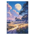 thumbnail image 1 of Jigsaw Puzzles - A Moonlit Path through A Grassy Field with Trees Under A Large Full Moon1000 PCS，Challenging Puzzle Perfect for Game Nights, 1 of 5