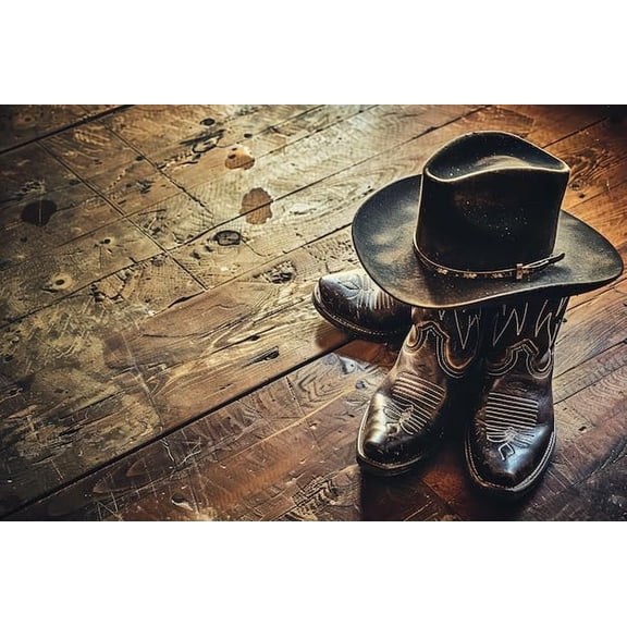 Jigsaw Puzzles for Adults 1000 Pieces Cowboy Hat Boots Challenging Fun Puzzle Family Educational Every Piece is Unique Flower Home Wall Decor Gift Diamond Paintingch