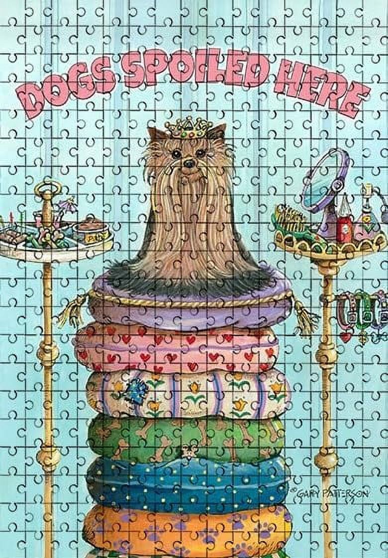 Jigsaw Puzzles for Adults 1000 Pieces Dogs Spoiled Here Wooden Puzzle ...