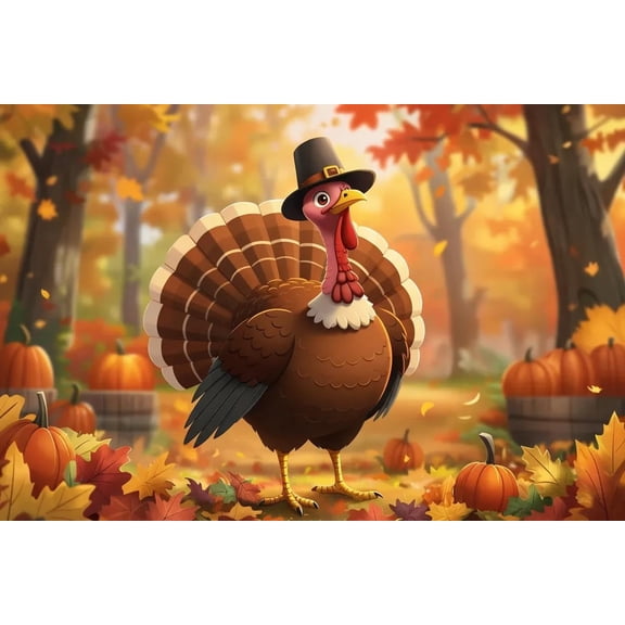 Jigsaw Puzzles for Adults 1000 Pieces Gobble Turkey Thanksgiving Anime Art Wooden Jigsaw Puzzle Toys School Supplies Family Decorations Unique Present