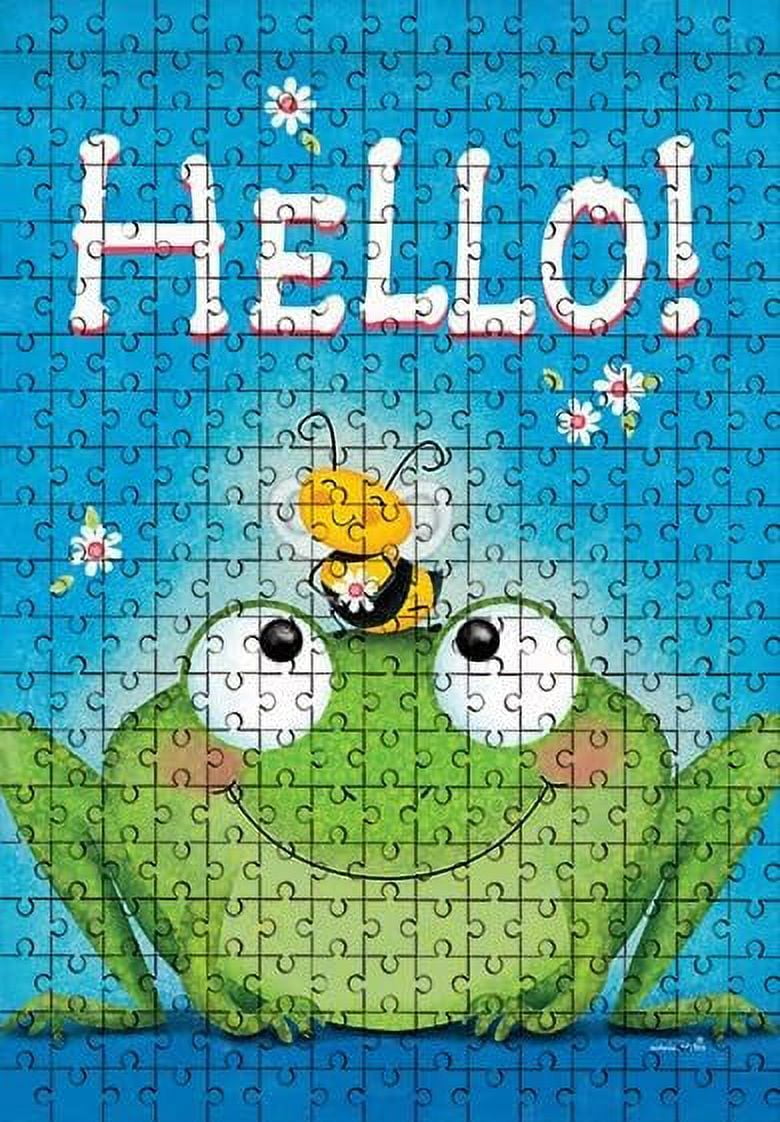 Jigsaw Puzzles for Adults 1000 Pieces Hello Frog and Bee Wooden Puzzle ...