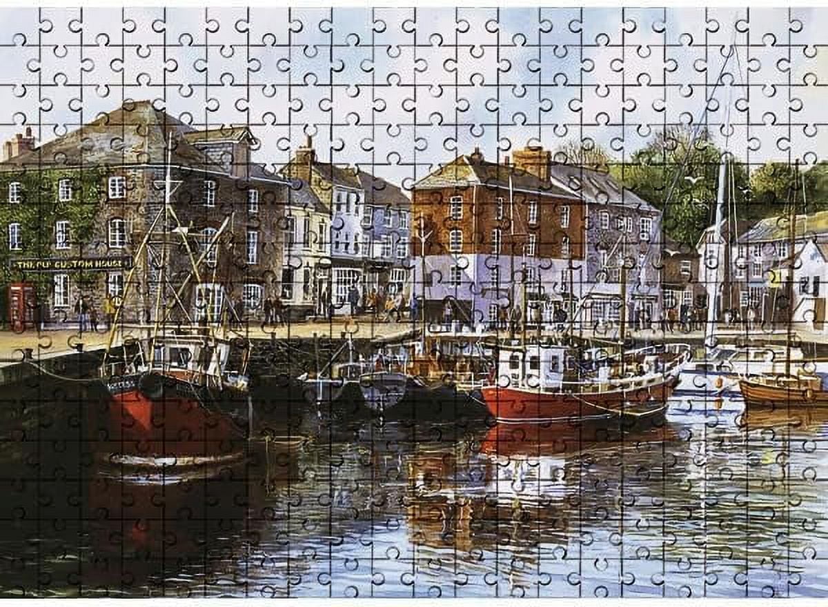 Jigsaw Puzzles for Adults 1000 Pieces Padstow Harbour Wooden Puzzle Environmentally Friendly No