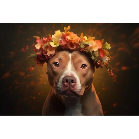 Jigsaw Puzzles for Adults 1000 Pieces Spring Flowers Mastiff Wooden Puzzle Environmentally Friendly No Odor Challenging Educational Fun Family Activities Gifts Home Decor