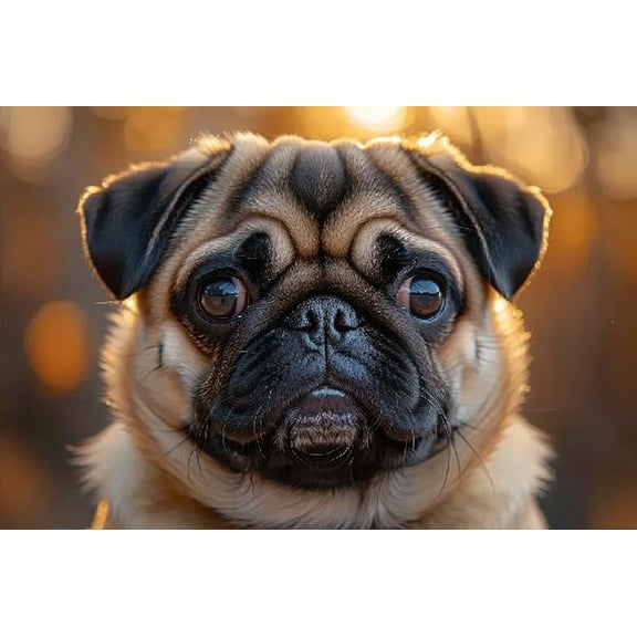 Jigsaw Puzzles for Adults 300 Piece - Pug Dog Portrait Close-up Animal Puzzle- Wooden Puzzles Family Wall Art Decor DIY Leisure Game Preschool Toys Best Gift for Adults Teens