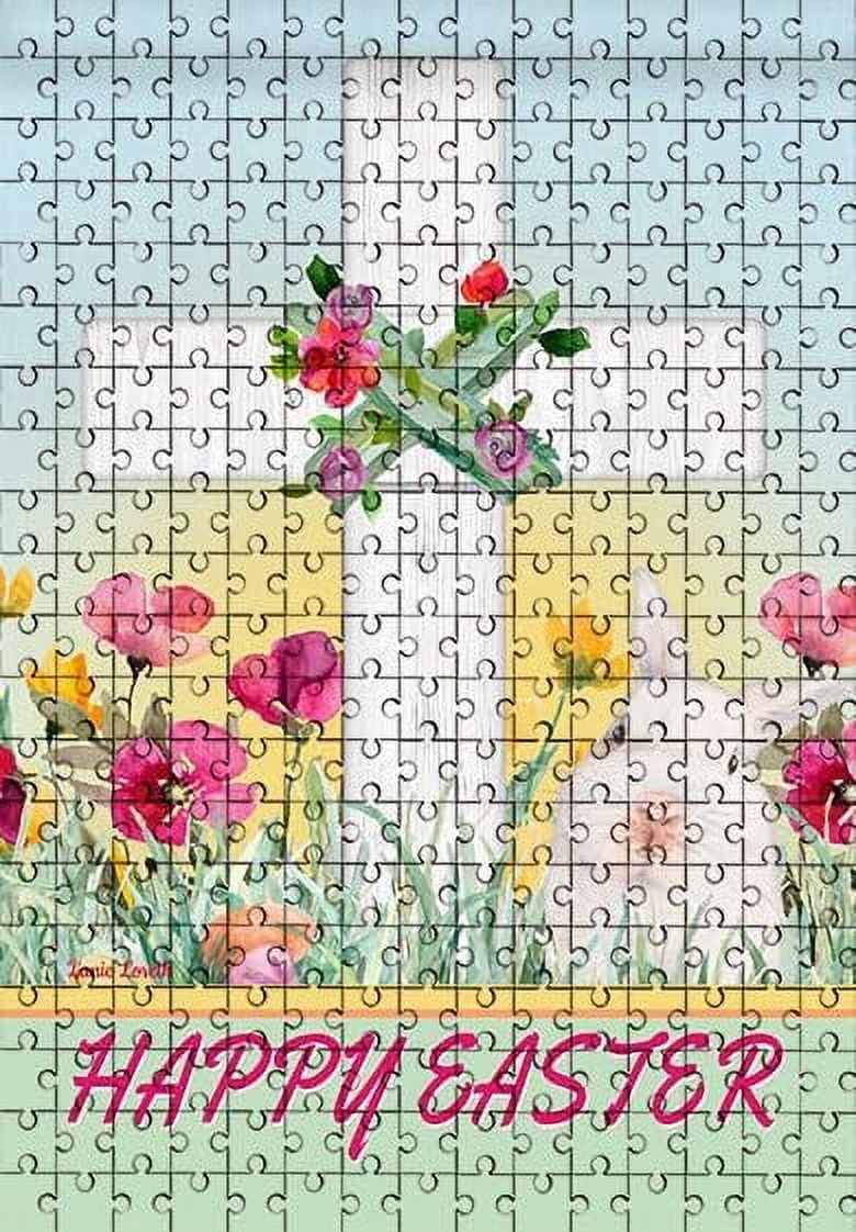 Jigsaw Puzzles for Adults 300 Pieces Easter Spring Cross Wooden Puzzle ...