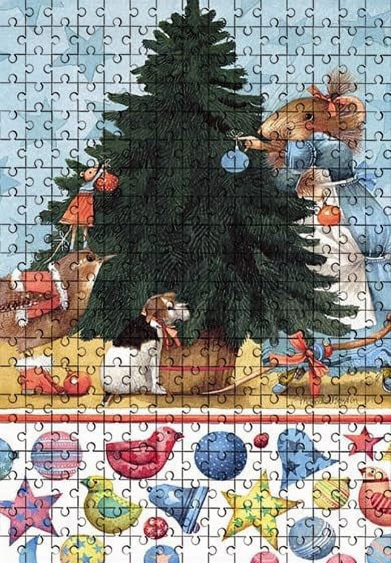 Jigsaw Puzzles for Adults 300 Pieces Vera The Mouse Christmas Wooden ...