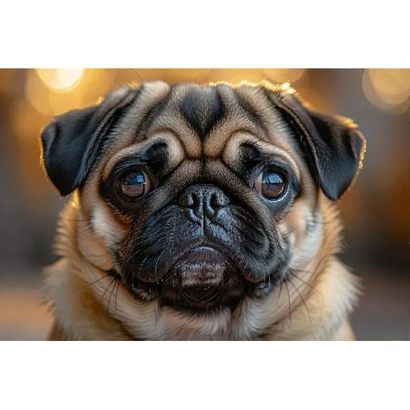 Jigsaw Puzzles for Adults 500 Piece - Pug Dog Portrait Close-up Animal Puzzle- Wooden Puzzles Family Wall Art Decor DIY Leisure Game Preschool Toys Best Gift for Adults Teens