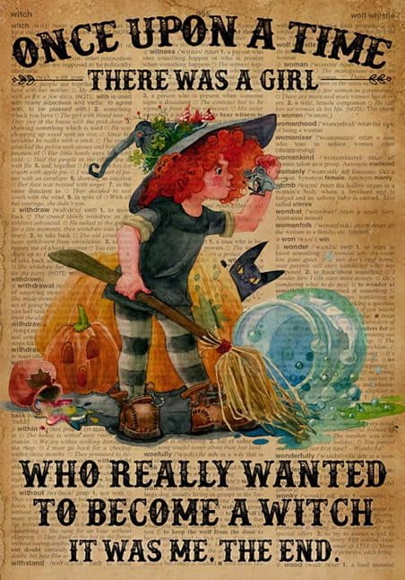 Bonoff Decorazione da parete vintage Once Upon A Time The Girl Who Really Loved Dogs That Was Me Segni ruvido Collie Dogs Signs Funny Dog Amover per la casa Wall Art Decor