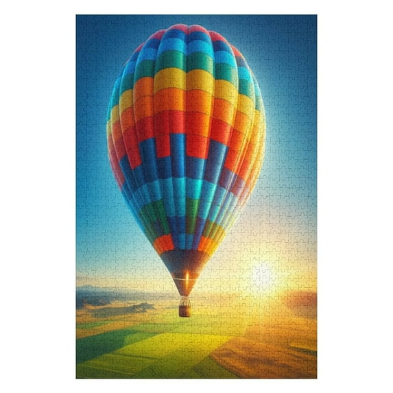 Jigsaw Puzzles Beauty Of A Multicolored Hot Air Balloon Jigsaw Puzzles Holiday Puzzles For Adults 1000 Pieces Puzzle Educational Games Gift For Elders Family Friend Gift For Women Men 29.5x19.7 Inch