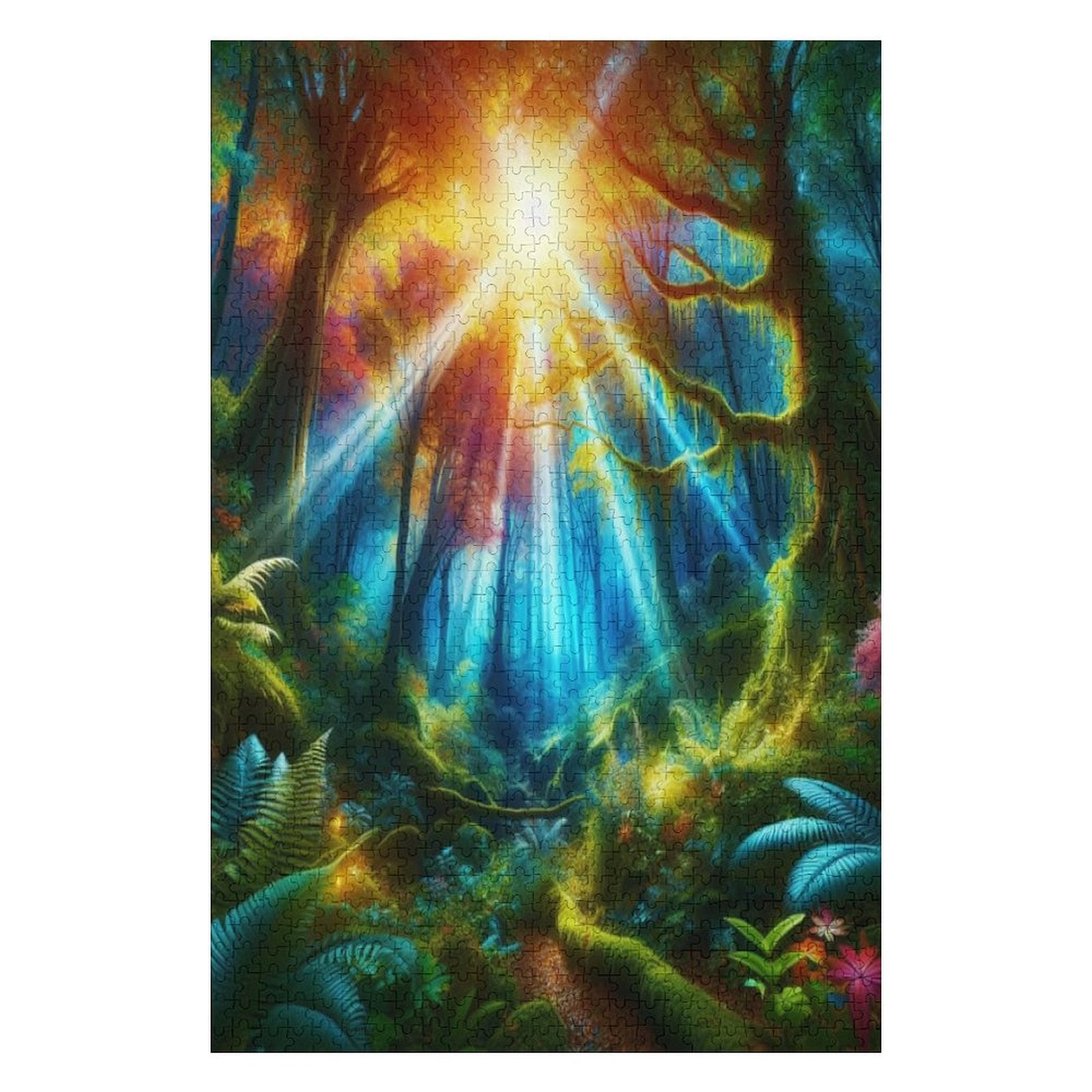 Brain Tree Puzzle Tropicale 1000 Pezzi – Dimensioni 69x49cm – Con Poster E Vassoi