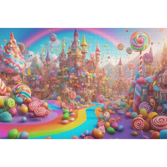 Jigsaw Puzzles For Adults 500 Piece Fantasy Candy Land