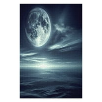 Jigsaw Puzzles Glowing Full Moon Night 1000 Piece Puzzle For Adults Puzzles Jigsaw Puzzles For Adults 1000 Pieces Puzzles Gift For Family And Friend Gift For Women Men 29.5x19.7 Inch