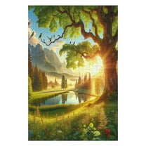 Jigsaw Puzzles Tranquil Nature Scene 1000 Pieces Wooden Puzzle For Adults 1000 Piece Gifts For Friends Funny Home Party Decorations Gift For Women Men 29.5x19.7 Inch