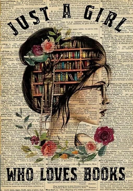 Jigsaw Puzzles for Adults Just A Girl Who Loves Books Poster 1000