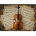 thumbnail image 1 of Jigsaw Wooden puzzle 1000 pieces Cello with Music Notes Great Jigsaw Puzzles for Adults Dog Puzzles for Adults Toys Gift Family Decoration Puzzles, 1 of 5