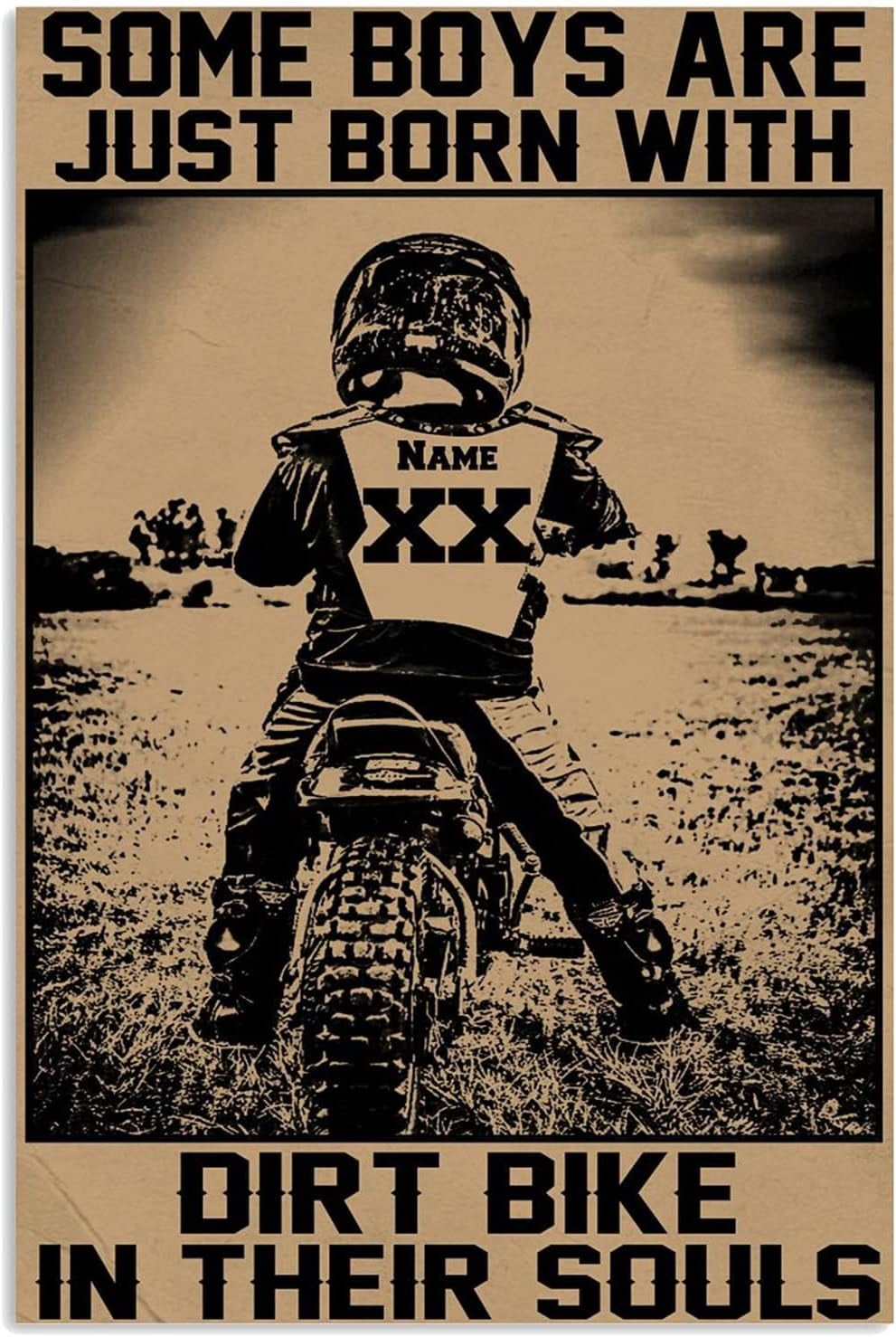 Some Boys Are Just Born With Dirt Bike In Their Souls Poster - Gift For Motocross Lovers P117535