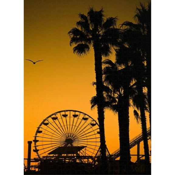 Jigsaw Wooden puzzle 300 pieces Brown Great Horned Owl The Branch Look Straight at Camera Green Leaves Gift Home Decor Funny Adult Jigsaw