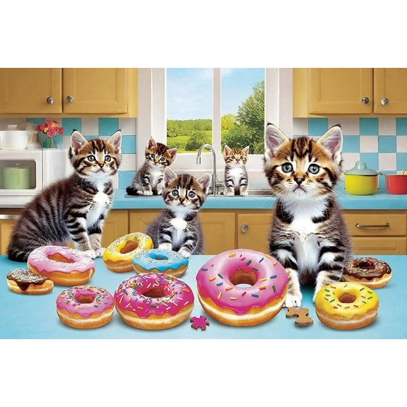 Jigsaw Wooden puzzle 300 pieces Wooden Jigsaw Puzzle for Adults - Cat Puzzles Wooden Challenging Educational Interactive Toys for Family Creative Gift Thick Sturdy Hard Challenging Difficult