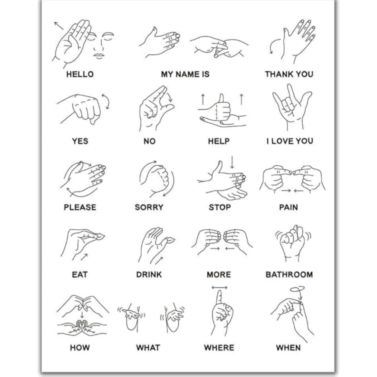 Jigsaw Wooden puzzle 500 pieces American Sign Language is A Natural ...