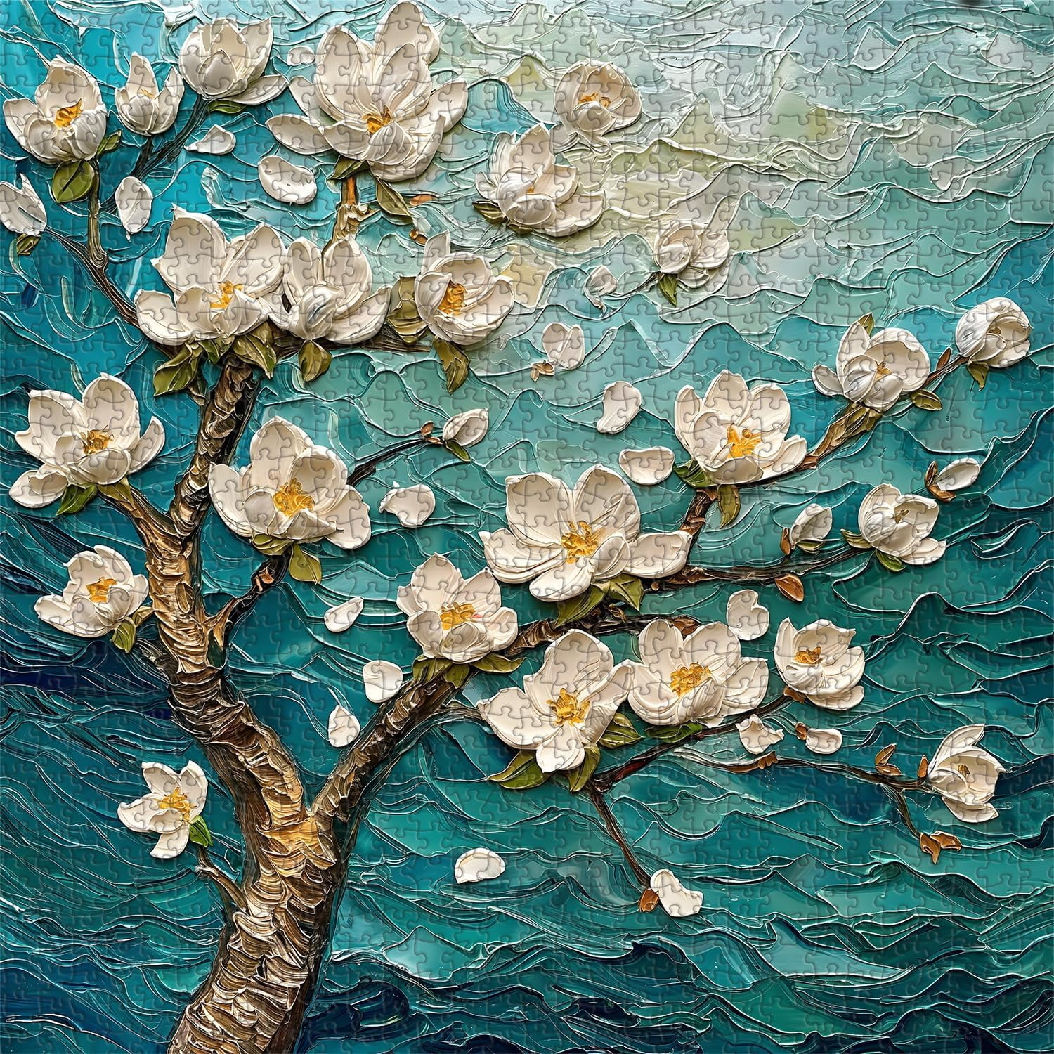 Jigsaw Wooden puzzle 500 pieces Flower Puzzle Puzzles for Adults , Hard ...