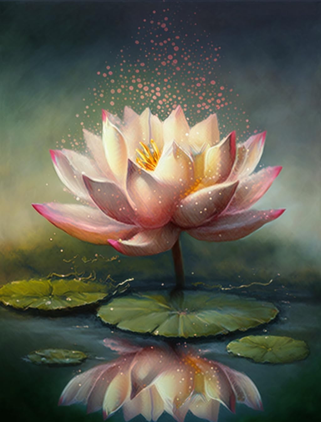 500-Piece Waterlily Lotus Jigsaw Puzzle – Wooden Art Puzzle For Adults, Family Game & Home Decor