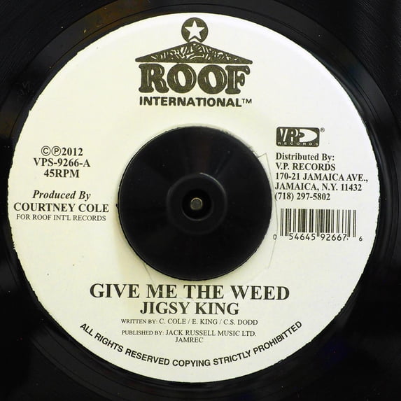 Jigsy King - Give Me The Weed / Freedom Blues Rhythm (rhythm: "Freedom Blues/Serious Time/MPLA") - 7"
