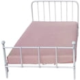 thumbnail image 1 of Jiibva 1:12 Dollhouse Furniture Bed, Metal Dollhouse Bed Iron Frame Single Bed Mini Bed Model Bedroom Scene Dollhouse Accessories, 1 of 7