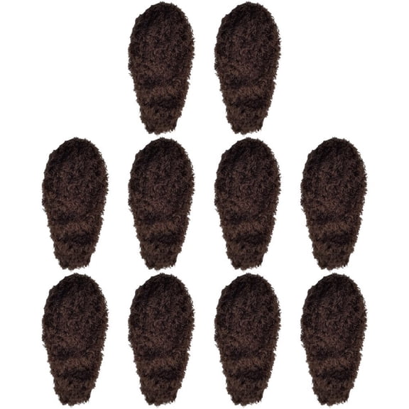 Jiibva 10Pcs Bunny Ear Oranment Easter Plush Rabbit Ears DIY Animal Ears Accessories for Hair Clips Headband Headwear