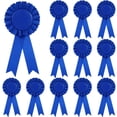thumbnail image 1 of Jiibva 12Pcs Blank Award Ribbons Blue Prize Ribbon 1st Place Rosette Ribbon Winner Victory Award Medal Recognition Participation Ribbon for Competition Sport Event, 1 of 7