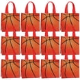 thumbnail image 1 of Jiibva 12pcs Basketball Gift Bags Non-woven Party Favor Bags Reusable Snack Treat Goody Candy Bag Tote Bags For Holiday Party Decor, 1 of 7