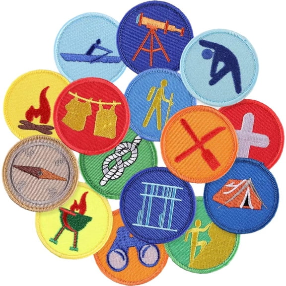 Jiibva 15pcs Iron on Patches for Clothing, Embroidered Applique Patches Stickers Assorted, Sew on Fabric Repair Patches and Badges