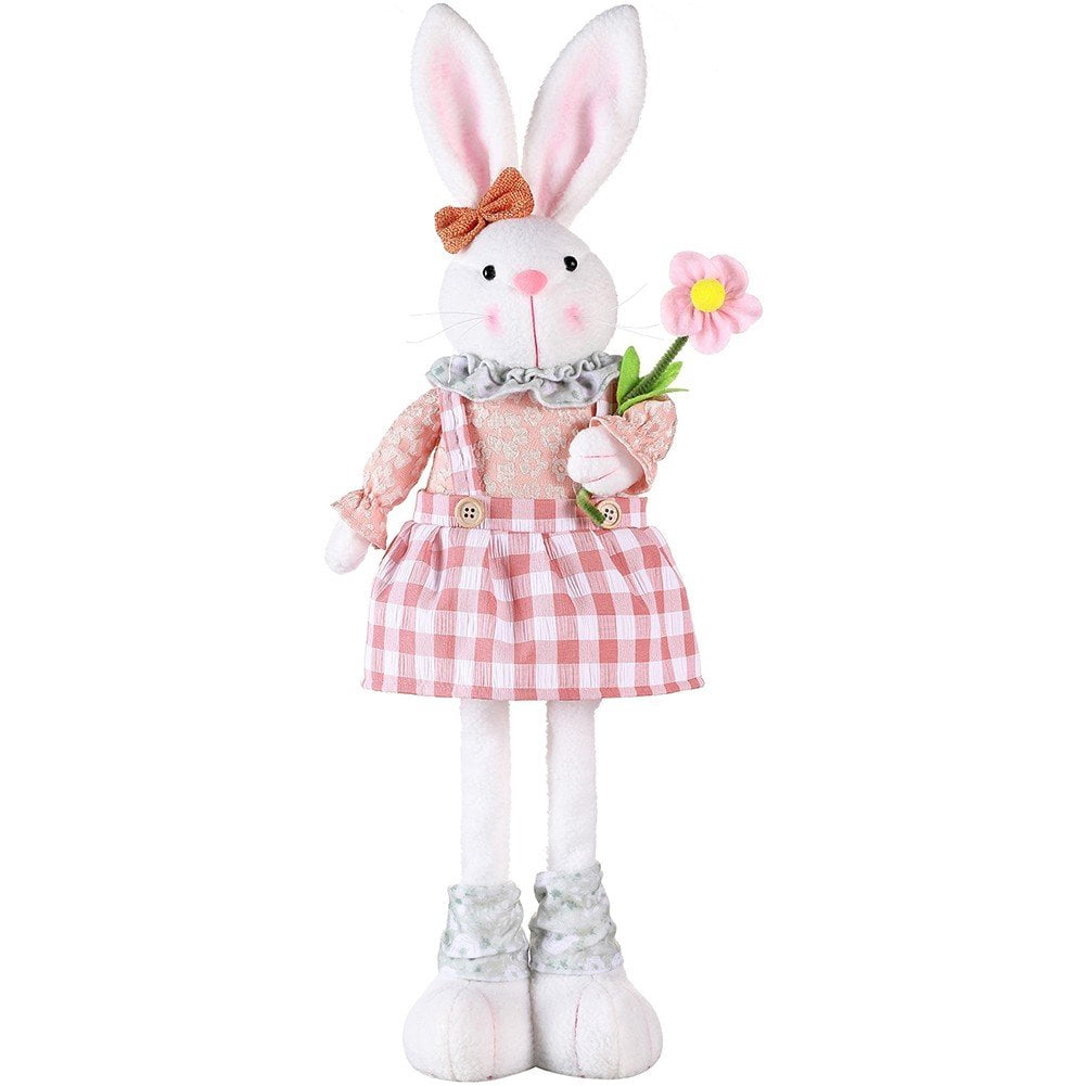 Jiibva 1pc Easter Decorations for Home Rabbit Bunny Plush Decor ...