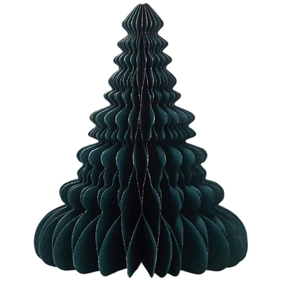 Jiibva Decoration Honeycomb Paper Christmas Tree, Green, 30 cm, 1 Count