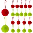 thumbnail image 1 of Jiibva 20Pcs Furry Christmas Ball Ornaments With Rope Pendant Furry Elf Ornaments Faux Fur Pom Pom Balls Christmas Decorations for Home Indoor Holiday Party, 1 of 7