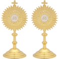 thumbnail image 1 of Jiibva 2Pcs Golden Religious Mini Decorative Figurine, Home Church Tabletop Sculpture, 1 Set, 1 of 7