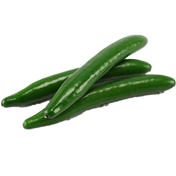 Jiibva 3Pcs Realistic Artificial Cucumber Simulation Vegetable Decoration Props - Lifelike Fake Cucumbers for Home Kitchen Display Settings