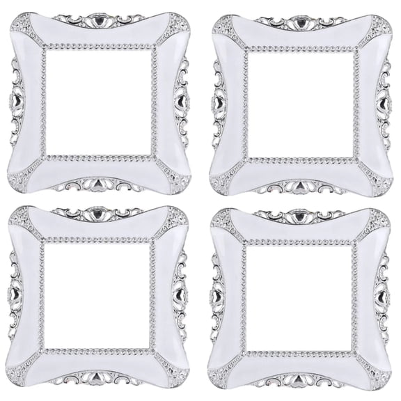 Jiibva 4 Pcs Resin Light Switch Sticker, Surround Socket Fingerboard Cover Switch Sticker Wall Paper Sticker Home Decoration